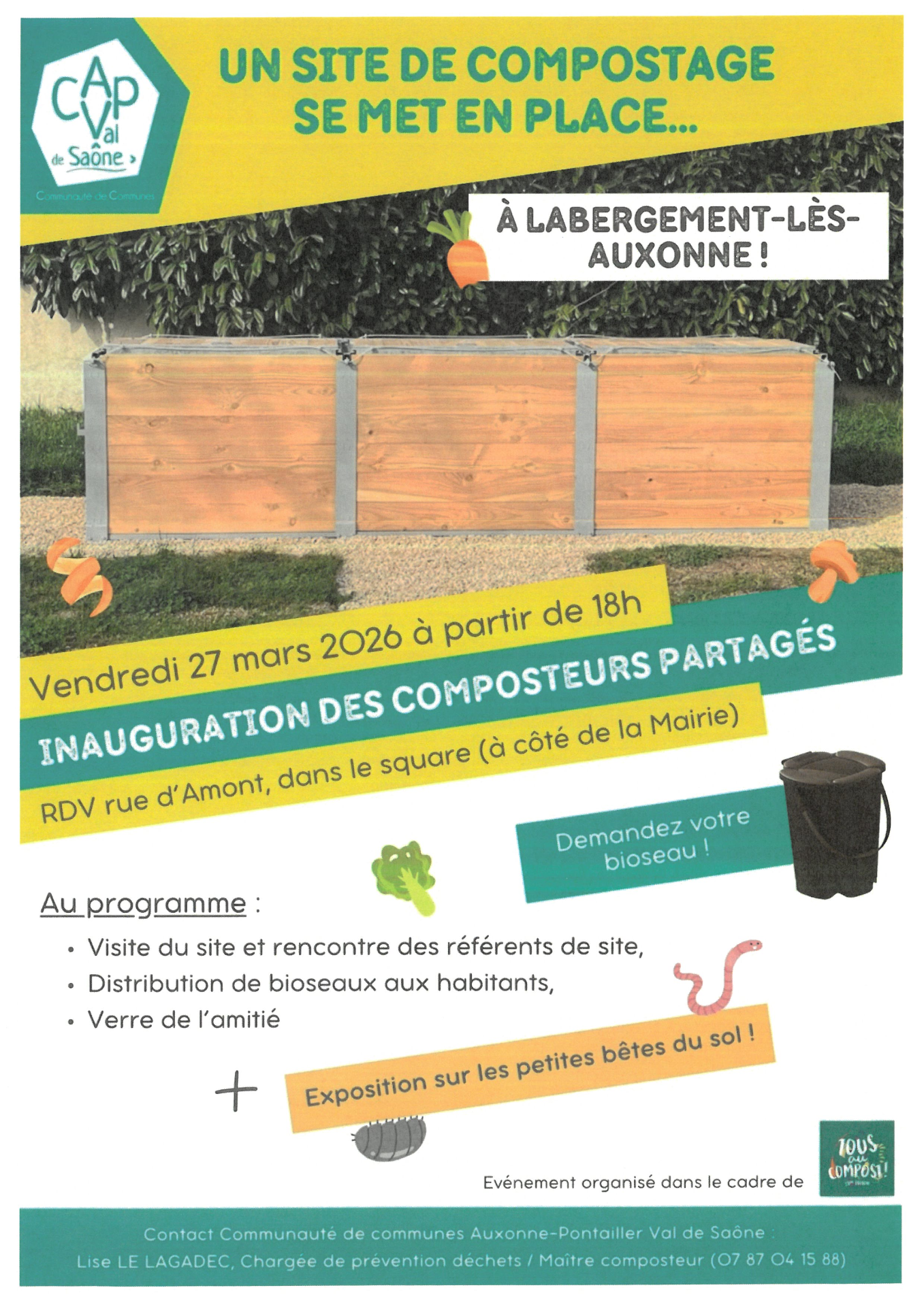 Site de compostage à Labergement-Les-Auxonne